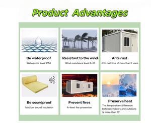 <span class=keywords><strong>Garage</strong></span> modulaire en conteneurs |   Abri de voiture préfabriqué avec porte à enroulement automatique - Product Image 6