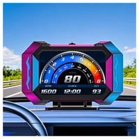 Medidor de carreras digital Head up Display Velocímetro Hud Pantalla de velocidad Medidor inteligente Herramienta de diagnóstico de coche P25