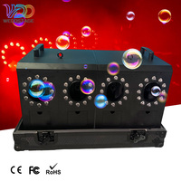 Máquina de Humo y Burbujas LED RGBW de 3000W, Tanque de 1.2L, IP33, Cuatro Orificios Dobles, Spray para Bodas, DMX512, para Efectos Especiales en Escenarios y KTV