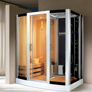 Nouvelle tendance : cabine de douche hammam à infrarouge lointain, sauna sec en cèdre rouge, salle de bain de luxe en bois, douche à vapeur intérieure - Product Image 3