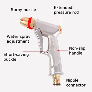 Pistolet pulvérisateur haute pression réglable en laiton pour lavage de voitures et jardinage - Product Image 2