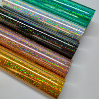 Vinilo Holográfico de Colores Populares para Manualidades, Vinilo Holográfico con Degradado Arcoíris, Vinilo Autoadhesivo