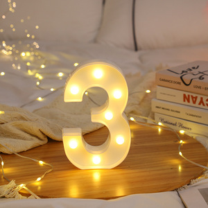 <span class=keywords><strong>Letras</strong></span> con Luces LED, Letrero Luminoso de Feliz Cumpleaños, <span class=keywords><strong>Letras</strong></span> con Luces para Bodas, Decoración de San Valentín, Iluminación para Bodas, Fútbol - Product Image 3