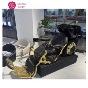 Venta al por mayor de belleza Yicheng, equipo de salón de belleza, sillas de peluquero de estilo antiguo, silla de estilismo para el cabello de China - Product Image 3