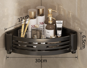 Storage Rack Dooso Factory Wholesale Aluminium Alloy Shower Caddy Wall Mounted <strong>Grey</strong> <strong>Corner</strong> Bathroom <strong>Shelves</strong> for Bathroom - Product Image 1