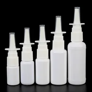 Vaporisateur nasale vide en plastique HDPE, bouteilles de 10/20/30ml, haute qualité, 50 pièces