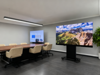 Écran large 2400x1350mm, machine multimédia tout-en-un, couleur pleine, 7680Hz, LED intelligente pour la publicité intérieure