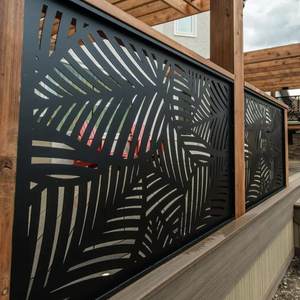 Modern Lazer Kesim Metal Çit Paneli CNC Hassas Kesim ile Bahçe Sınırı ve Gizlilik Perdesi - Product Image 2