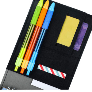 Couverture en cuir pour carnet de points de golf, couverture de carnet en cuir PU et patchwork de feutre, porte-cartes, porte-cartes de visite - Product Image 3