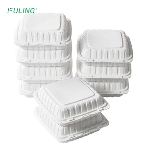 Clamshell Food Containers Shrink Wrap 28 OZ Plastic Hinged To Go Containers