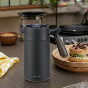 PINKAH cafetière sans bpa réutilisable en acier inoxydable 18/8 32 onces thermos thermos thermos presse française - Product Image 1
