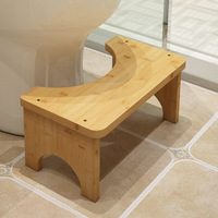 Tabouret de toilette en bois massif Repose-pieds jetable Aide à l'accroupissement pour un usage domestique Repose-pieds pour une meilleure expérience d'assise
