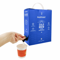 Emballage personnalisé PE+PE BIB pour café arabe à emporter, vin et jus, avec valve, imprimé en héliogravure, recyclable et isotherme