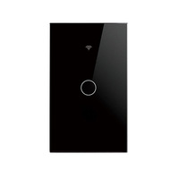 Interrupteur mural intelligent WiFi Tuya édition US avec indicateur LED, compatible Alexa, télécommande RF433, 10A max, commande vocale, PC électrique