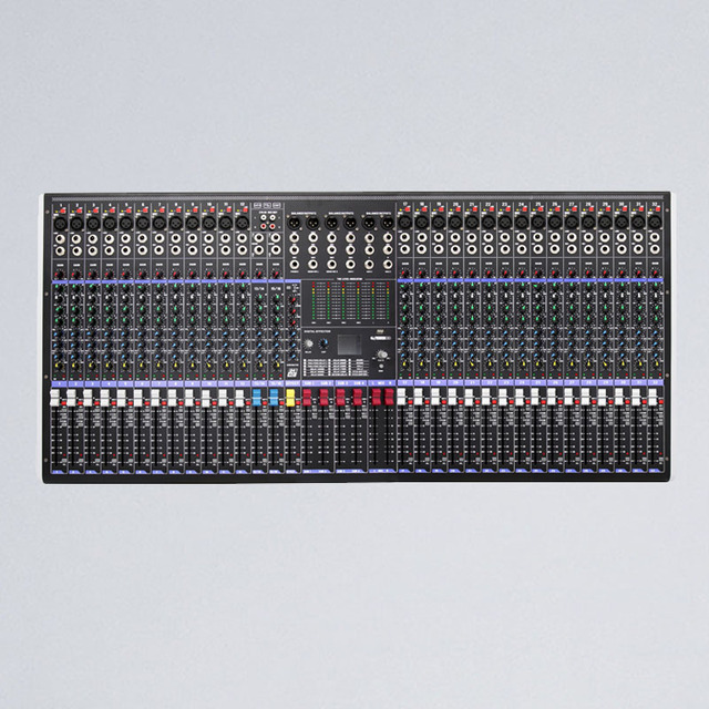 HUAIN Studio Pro 32-Channel Metal Mixing Console with 18 Digital Effects DC 48V Phantom Power DJ Type