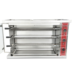 <span class=keywords><strong>Macchina</strong></span> <span class=keywords><strong>per</strong></span> Pollo Arrosto a Gas/GPL con 3 Aste Rotanti Automatiche <span class=keywords><strong>per</strong></span> Pollo Arrosto e Zampa di Maiale Croccante, Capacità 15-18 Polli - Product Image 2
