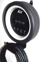 Magnifique gonfleur d'air mural multifonction en métal avec moniteur de pression des pneus pour voitures, vélos et motos