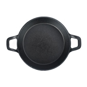 Padella da Cucina a Doppio Manico Pretrattata in Ghisa Rotonda e Ovale a Prezzo di Fabbrica - Product Image 4