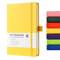 Carnets A5 en cuir pour l'école Journal couverture rigide avec logo personnalisé de luxe en gros