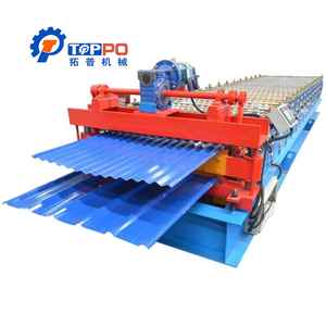 Machine <span class=keywords><strong>de</strong></span> formage à froid double couche pour tôles <span class=keywords><strong>de</strong></span> <span class=keywords><strong>toiture</strong></span> en fer trapézoïdal et ondulé IBR - Offre Spéciale - Product Image 2