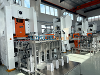 Machine automatique de fabrication de contenants à emporter en aluminium LK-T80, presse à estamper en H à 4 cavités