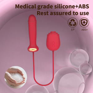 オデコ 大人用吸引式セックストイ 3 in 1 ローズバイブレーター ラブエッグ クリトリス刺激器 クリトリス吸引バイブレーター 女性用マスターベーター - Product Image 6