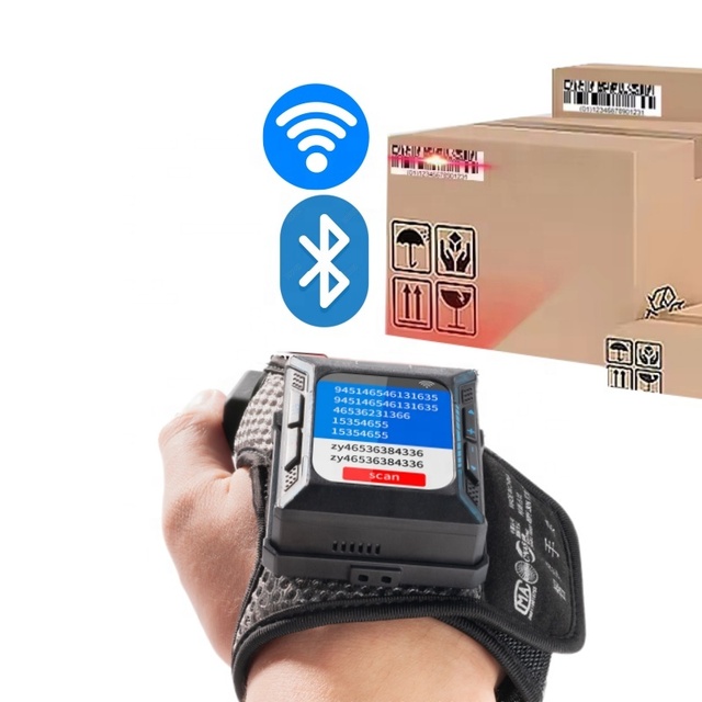 Mini PDA Android Wearable Barcode Scanners Rugged Portable Glove WIFI Industrial PDAs for Furniture Manufacturer