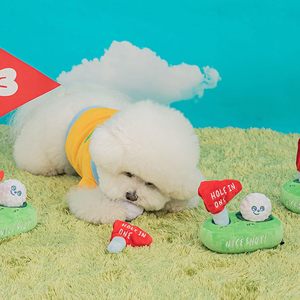 Juguete de peluche interactivo para perros con sonido de papel y voz, de algodón, para esconder y buscar, con diseño de golf, lindo y divertido. - Product Image 3
