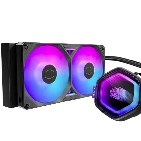 MasterLiquid 360 240 Atmos II (G360) ARGB CPU AIO Liquid Cooler 120mm Aluminum Heatsink 2000 RPM Fan Speed 27.2dba Quiet