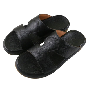 Nouvelles sandales décontractées en cuir véritable pour hommes, modèle 2026, best-seller, pantoufles en cuir de haute qualité pour hommes - Product Image 3