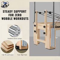 Machine de Pilates Reformer Cadillac professionnelle en bois de chêne, qualité studio, vente en gros pour le marché européen
