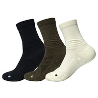 Chaussettes de sport professionnelles imprimées sans couture Mikes, en laine mérinos épaisse, mi-mollet, pour activités de plein air, randonnée, ski, course à pied, massage 3D