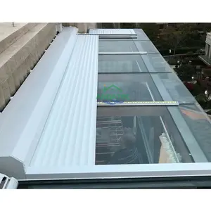 Thailand heat insulated automatic aluminium slat skylight electric roof curtain blind smart roller shutter