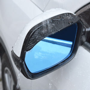 2 pièces ensemble universel épaissir fibre de carbone motif durable étanche lumière plastique rétroviseur latéral visière <span class=keywords><strong>pare</strong></span>-pluie couverture - Product Image 5