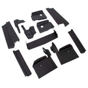 Noir peint pour Cadillac <span class=keywords><strong>Eldorado</strong></span> 1979-1985 Remplisseurs de pare-chocs avant et arrière 11PCS - Product Image 3