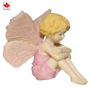 Statuette di <span class=keywords><strong>Fate</strong></span> in Miniatura <span class=keywords><strong>con</strong></span> <span class=keywords><strong>Ali</strong></span> in Resina Dipinte a Mano su Misura Accessori per Vasi da Giardino Collezione Marca Wutong - Product Image 3
