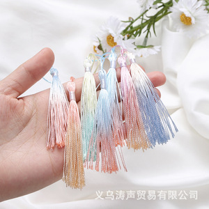 Handmade Gradient Tassel Fabric DIY Jewelry Accessories For <b>Bookmarks</b> Pendants Craft Supplies - Product Image 1