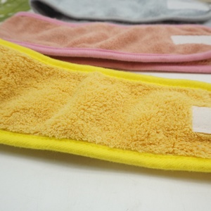 Bandeau facial jetable pour femme, <span class=keywords><strong>serviette</strong></span> de bain, bandeau extensible, bleu - Product Image 2