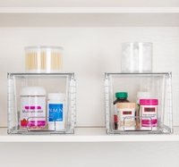 Boîte de rangement cosmétique transparente anti-poussière, grande capacité, type tiroir, pour table de maquillage, organisateur de soins de la peau et de maquillage