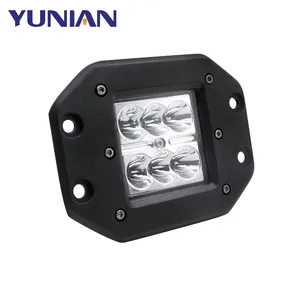 18W Car Led Work Light Bar Auto 5Inch Square Driving Lamp Spot Flood beam for ATV SUV UTV Trunk offroad Motorcycle