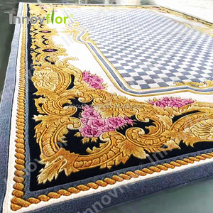 Habitación de diseño de lujo alfombra de seda 100% de Nueva <span class=keywords><strong>Zelanda</strong></span> lana alfombras alfombra - Product Image 4