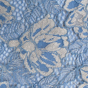 Henry pamuk dantel yeni tasarım iki renkli üç boyutlu büyük çiçek Hollow örgü kumaş dekoratif masa örtüsü için kullanılan - Product Image 4