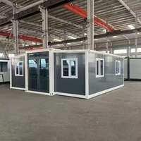 Maisons conteneurs multifonctionnelles en panneaux sandwich préfabriqués en acier - Écologiques, alimentées à l'énergie solaire, durables, pour écoles, chambres et cuisines