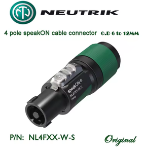 Connettore Cavo SpeakON Cilindrico a <span class=keywords><strong>4</strong></span> Poli di NUOVO <span class=keywords><strong>Tipo</strong></span> NL4FXX-W-S, Assemblaggio Terminale a Vite, Diametri 6-12MM - Product Image 5