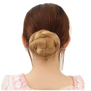 Perruques de style droit en fibre synthétique haute température pour femmes avec extensions de cheveux à bouton pression Chic <span class=keywords><strong>Chignon</strong></span> Design - Product Image 2