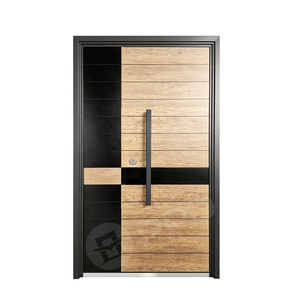 Puertas Económicas de Fábrica, Puertas Modernas Reforzadas, Puertas de Acero Laminado en Frío para el Hogar - Product Image 4