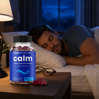 Gummies Apaisantes à l'Ashwagandha et à la L-Théanine - Complément Anti-Stress Végétalien à Base de Plantes pour Adultes, Vente en Gros
