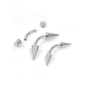 एटम F136 टाइटेनियम 16 ग्राम कर्व्ड बॉडी गहने पंक शैली के रोक भेस की अंगूठी बच्चों के लिए सोने की प्लेटेड - Product Image 4