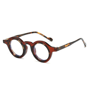 Mode ins 2025 tendance ronde anti lumière bleue lunettes femmes hommes personnalisé propre logo classique rétro petites montures <span class=keywords><strong>de</strong></span> lunettes - Product Image 1
