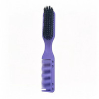 Offre Spéciale hommes deux usages professionnel brosse de nettoyage en gros barbier outil de coiffure en plastique nouveau Style galvanoplastie peigne barbe